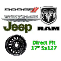 NEW 17" Chrysler / Dodge / Jeep steel rims  5x127 for winter