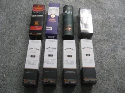 Assorted Empty Liquor Boxes Ideal for Home Bar Decor Qty 8, View more