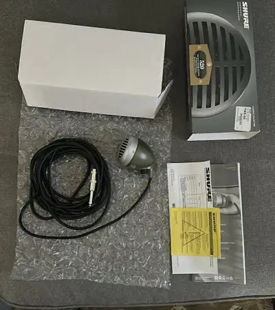 Shure Green Bullet Microphone, View more