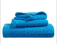 NEW PAARIZAAT 100% Cotton Towel Set (6 Pieces) - TURQUOISE