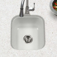 Houzer Porcelain Enamel Steel Undermount Bar/Prep Sink, No Tax