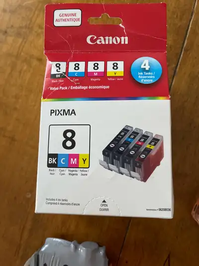 Canon ink. New yellow and black, View more