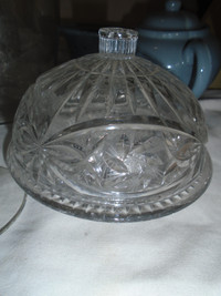 Crystal Covered Butter Dish $ 10.