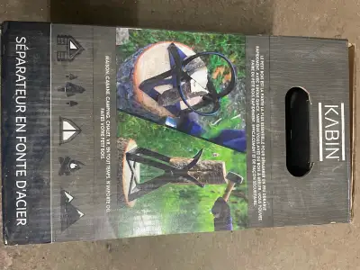 Kabin steel log spitter next to brand new , still in the box .Paid $160 Canadian Tire