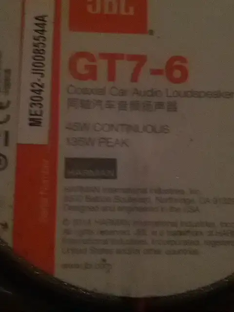 $15 NEW JBL GT7-6 AUDIO SPEAKER in Speakers in Calgary - Image 4