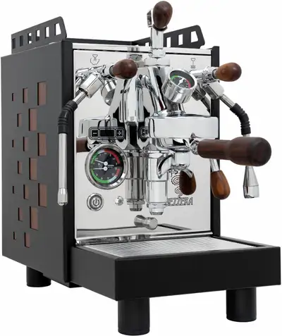 Bezzera Aria Top PID BLACK -WOOD Espresso Machine rotary pump, View more
