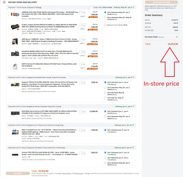 GAMING PC FOR SALE | AMD Ryzen 9800X3D + RTX 5080 + 64GB RAM in Desktop Computers in Mississauga / Peel Region - Image 4