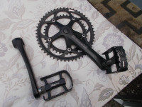 Shamino 8 sped crank &wellgo pedals bicycle EXCELLENT SHAPE