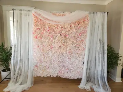 Flower backdrop for rent, View more