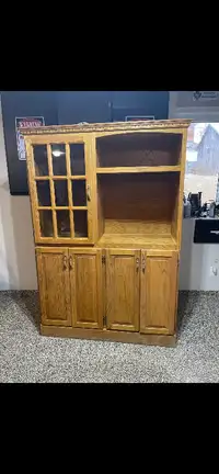 Solid Oak Cabinet