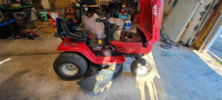 Mtd riding lawnmower with upgraded engine