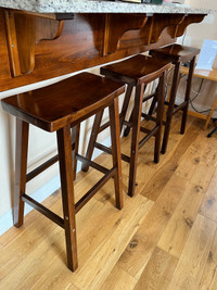 Set of 3 Wooden Barstools $150 OBO