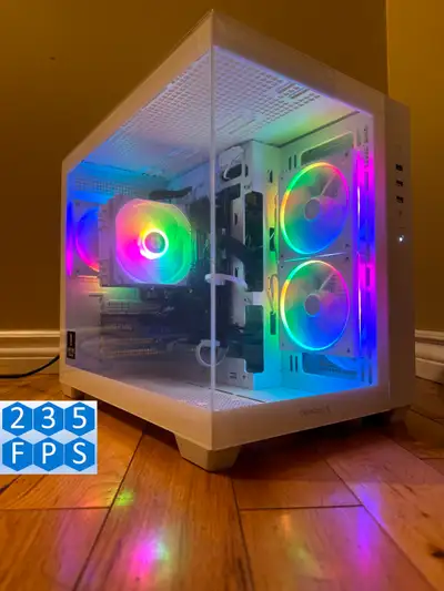Frame Gen ready RTX 4060 Ryzen 5 5500 6 Core RGB Gaming PC, View more