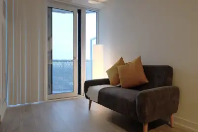 Stylishly furnished one-bdr unit in the heart of North-York. Located on the 20+ floor of the Azura c...