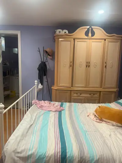Basement master bed room for rental
