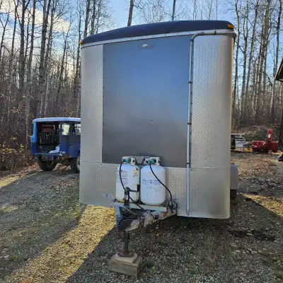 Sledding,Quading,hunting,ice fishing trailer .Extra height,insulated,5/8 plywood walls,propane direc...
