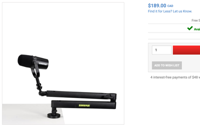 Shure Desktop Mic Boom Stand, View more