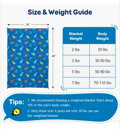 dino throw blanket  - weighted, View more