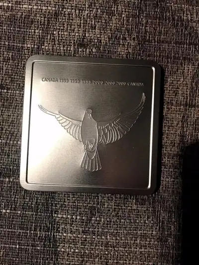 2000 Steel engraving Dove stamp 95 cents; Peace and Love stamp 55 cents. 2000 Canada Millennium Dove...