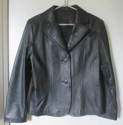 (DFU-006) Women’s  Lined Danier Leather Blazer Jacket, View more