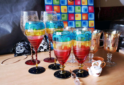 Assorted stemware glasses, View more