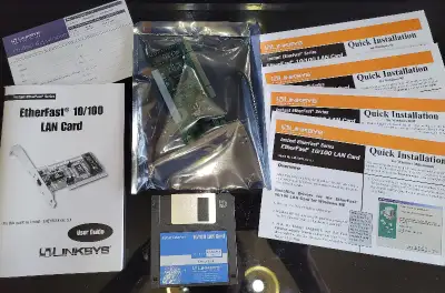 ⭐ BNIB Vintage Computer Parts Linksys 10/100 PCI Network Card, View more