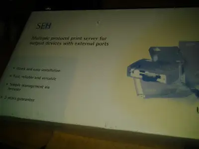 seh print server card 4 hp etherhnet rj45 + fibre optic 40 unit LIQUIDATION pc MAC laptops CISCO LES...