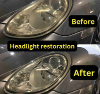 Headlight restoration + UV protection ceramic coating