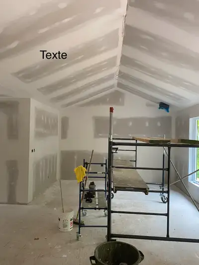 Pour tout type de projet grand ou petit je travaille au Sheetrock un accélérateur et durcisseur En é...
