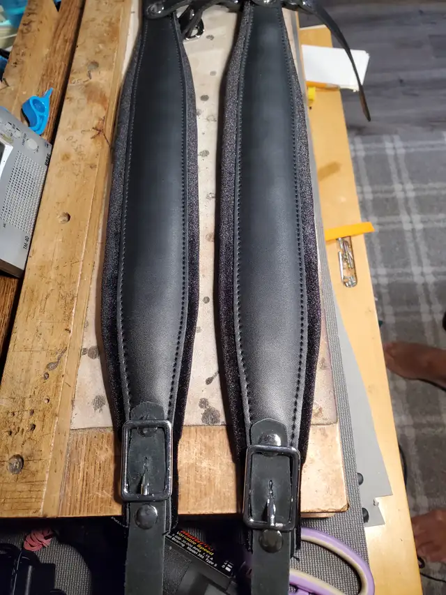 Accordion straps geniue leather