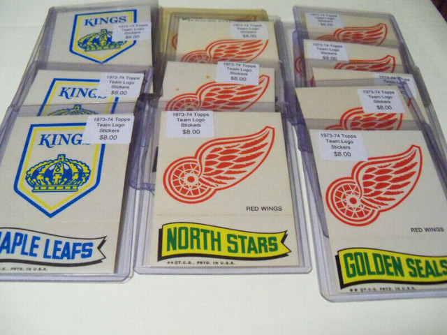 Vintage Hockey Cards: 1973-74 Topps Insert Team Logo Stickers in Arts & Collectibles in Bedford - Image 3