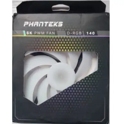 (4) Phanteks SK140 DRGB PWM Fan 140mm Fan, View more