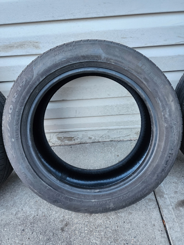 4 Pirelli Cinturato 245/50R19 All Weather Tires in Tires & Rims in Edmonton - Image 3