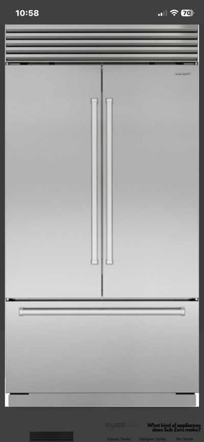 SUBZERO fridge  for sale 5 years old new $20,000 asking $7,600, View more