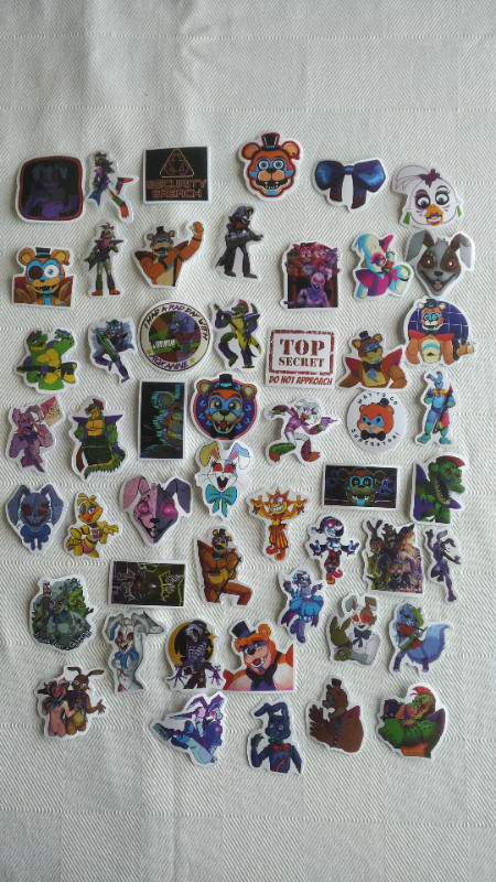 Five Nights at Freddy's  Security Breach Sticker Lot (New) in Hobbies & Crafts in Lethbridge - Image 2