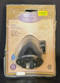 New in Package 3" Brass Adjustable Shower Head