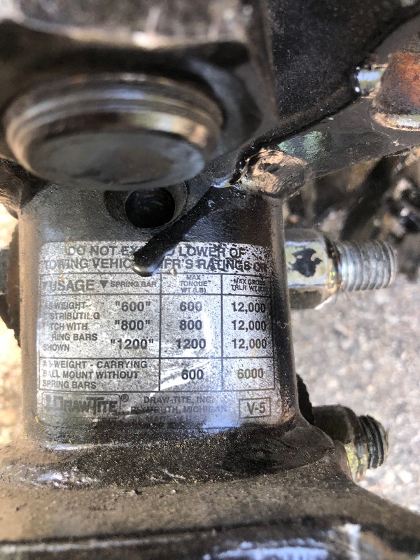 EQUALIZER HITCH. For vehicles Travel Trailers & Campers Kitchener