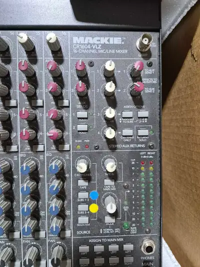 Mackie 16 channel mixer, View more