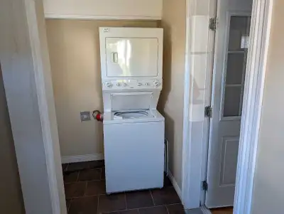 One bedroom with large living space in both the front room and living room also large bedroom with c...
