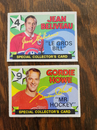Special Collector's Hockey Cards - lot of 2