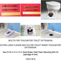 ✨ NEW ✨  BOLTS FOR TOILEVATOR TOILET EXTENSION✨ NEW ✨