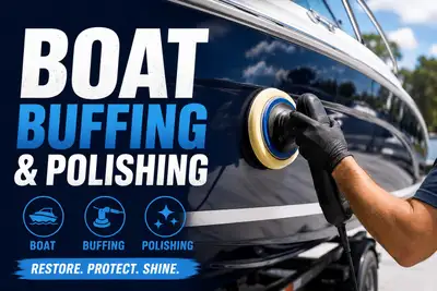 Professional marine buffing and polishing services focused on restoring shine and protecting your bo...