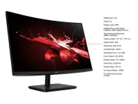 Brand New Acer Nitro 27"QHD 165Hz 1ms Curved Gaming Monitor SALE