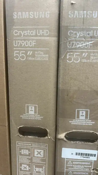 Samsung 55" 4k Smart TV Clearance Sale Starting Price: $375 Condition: Brand new open box Available...