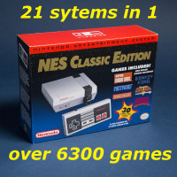 vrai mini Nintendo classic, flashé avec 6366 jeux rétro sur clef
