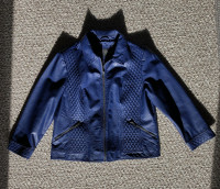 Women’s Light Purple Faux Leather Jacket XL