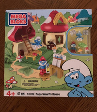 Mega Bloks Papa Smurfs House 49 pcs Set #10709 NEW