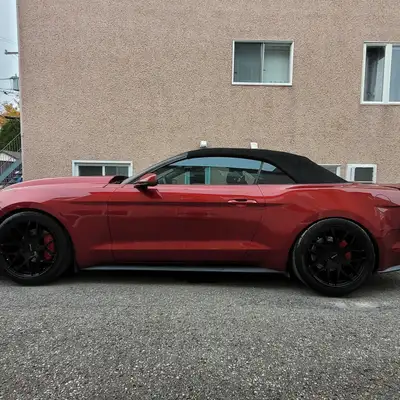 Convertible, manuel, rouge Candy. J'ai refais une partie de la peinture récemment, comme à chaque an...