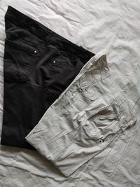 2 pantalons F/Wn's Pants: Penningtons 18x32, Addition Elle 16x30