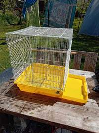 Bird Cage, 18"H x 15"W x 13"D, Pull Out Tray, Handle